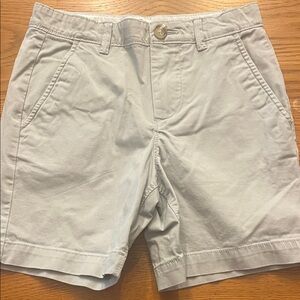 Crown & Ivy Light Gray Flat Front Shorts